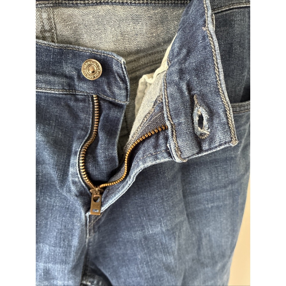 7 For All Mankind Standard Jeans Mens 34 Blue Straight Leg Zip Fly Seven Stretch - Picture 5 of 8